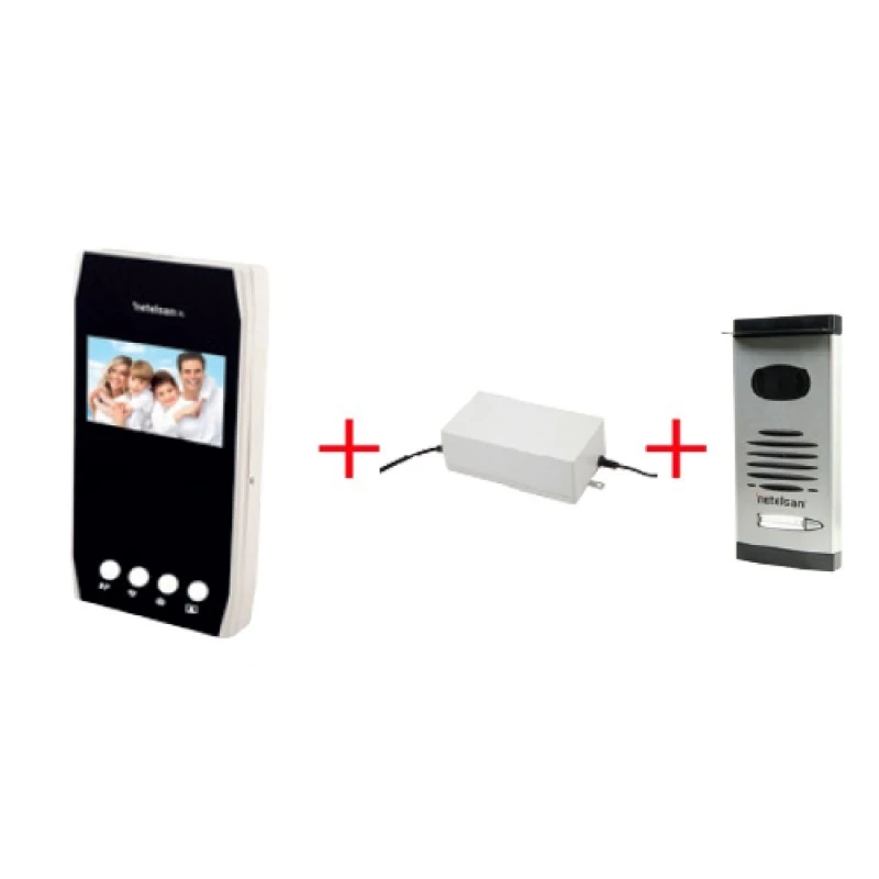 WARRIOR X4.3” Renkli Butonlu LCD Görüntülü Villa Kitler (Tekli)